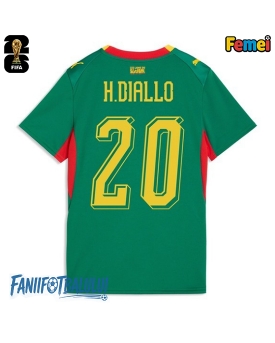 Senegal Habib Diallo #20 Echipament de Fotbal Replică Mondial 2026 Femei Deplasare
